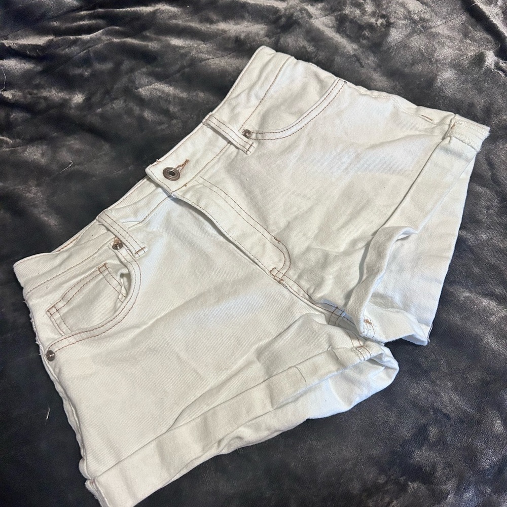 Classic White Jean Shorts for Women